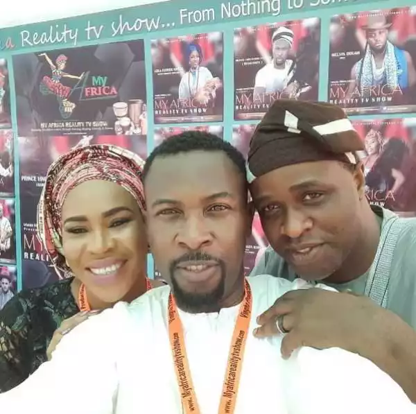 Femi Adebayo Flaunts Wedding Ring in Selfie with Faithia Balogun and Ruggedman